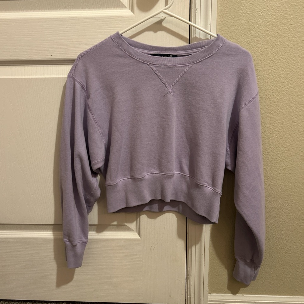 Abercrombie & Fitch Light Purple Crewneck